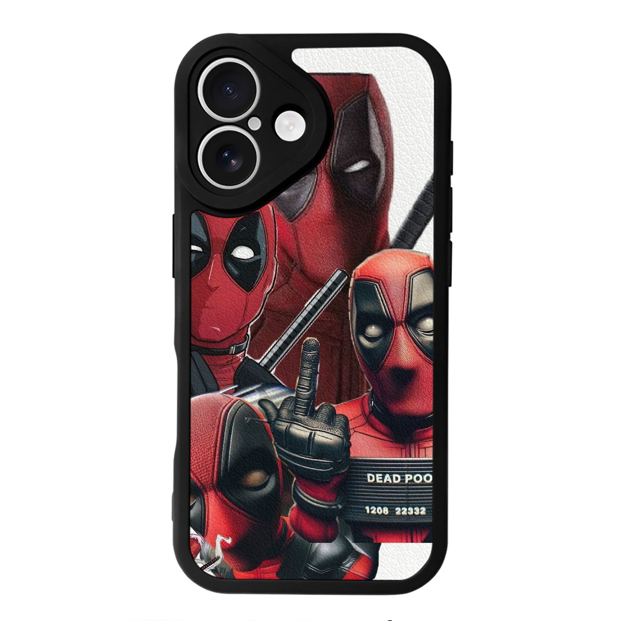 （画像用） Deadpool デッドプール 【iPhone 16シリーズ対応】シリコンスマホケース（レザー調） 材質：シリコン